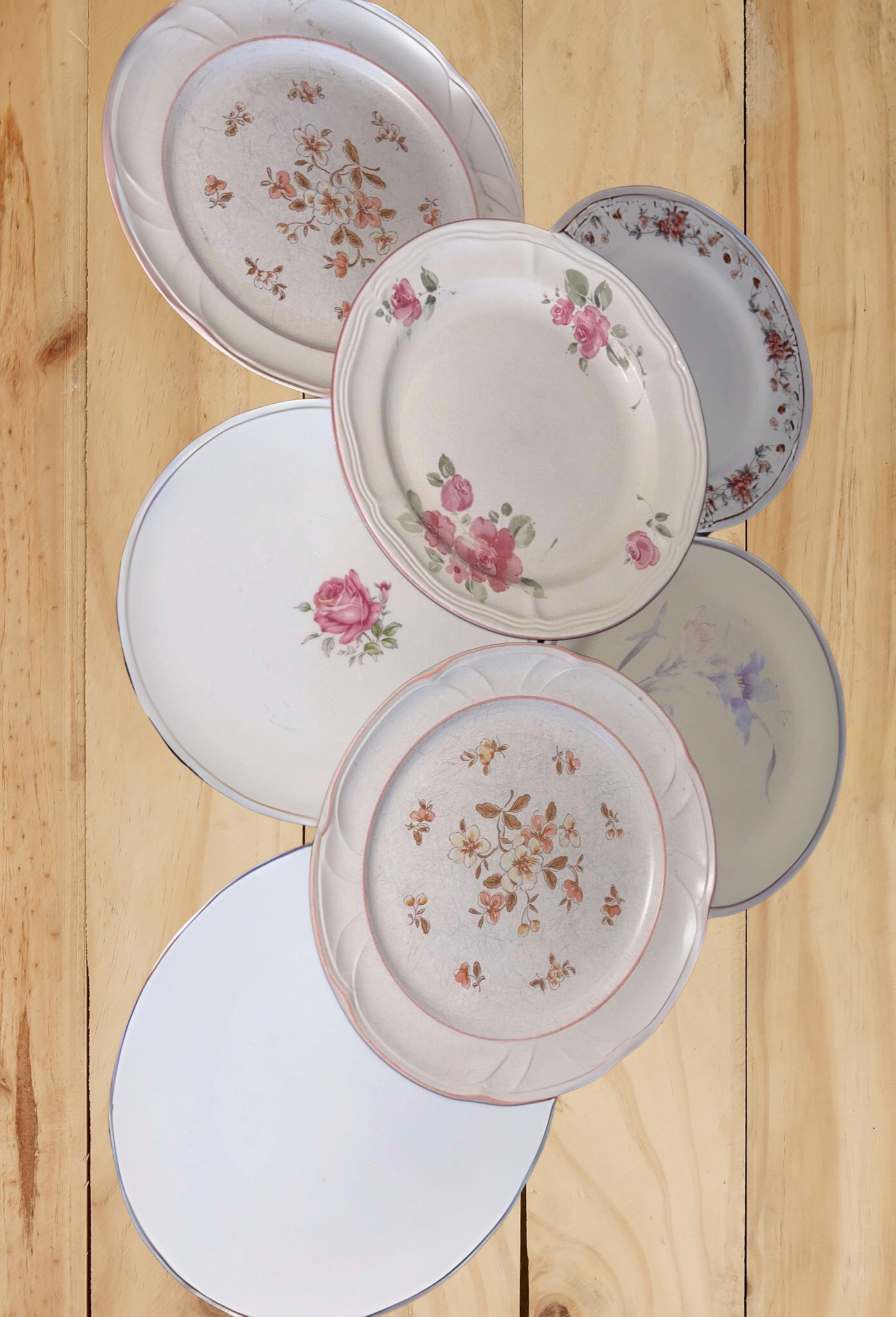 French Garden Plates rental