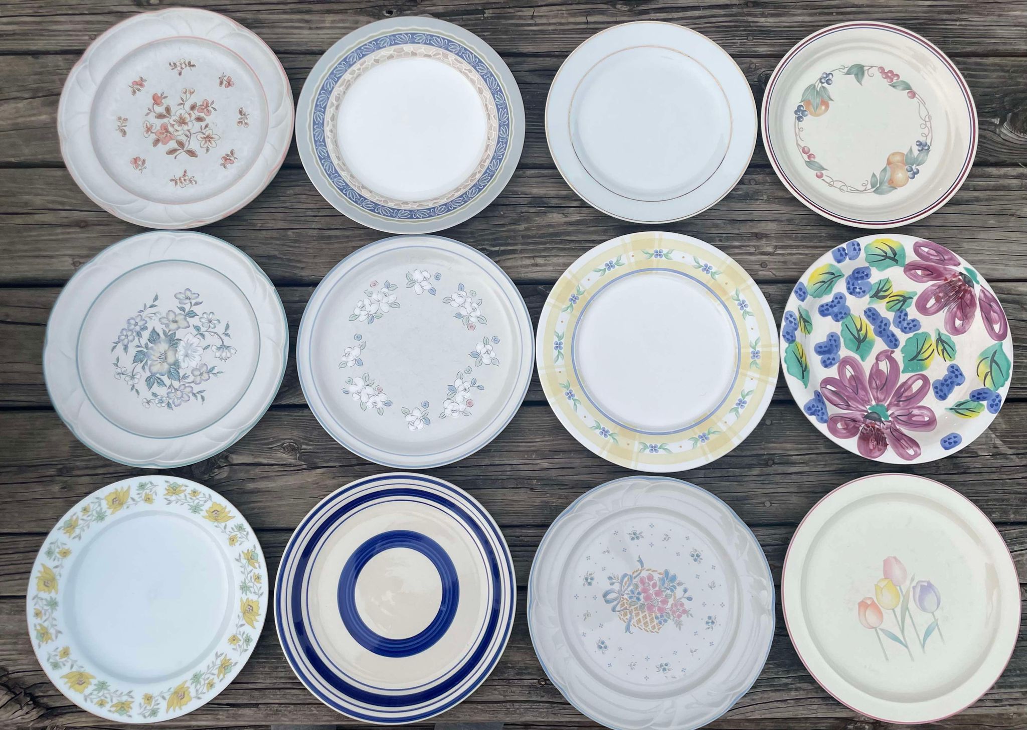 French Garden Plates rental