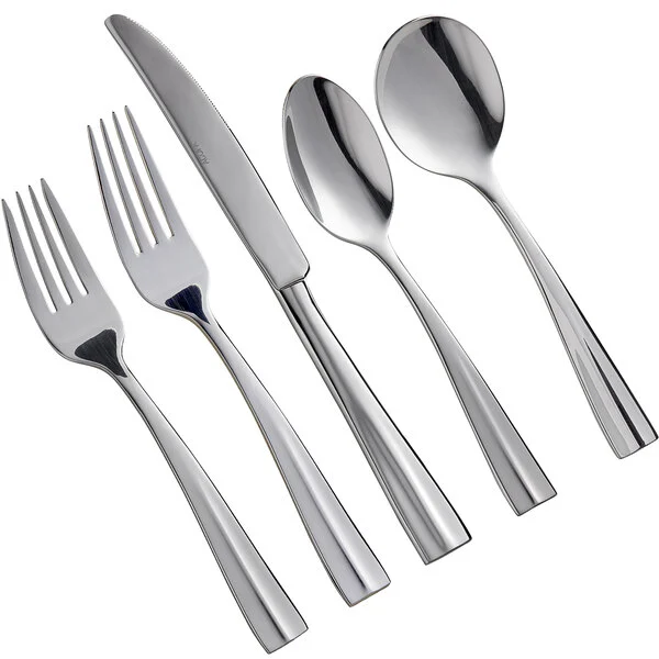 18/0 Stainless Steel Heavy Weight Flatware Set rental